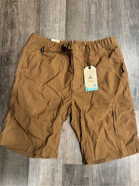 Prana Men's Tan Stretch Cargo Shorts ZION